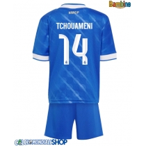 Maglie da calcio Real Madrid Aurelien Tchouameni #14 Terza Maglia Bambino 2025-26 Manica Corta + Pantaloni corti)